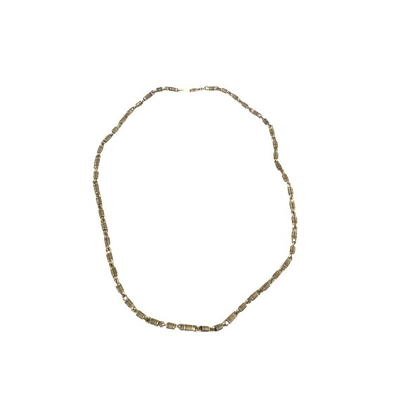 Vintage I.P.S. 12/20 Gold Filled Necklace With Barrel Links 15" - Picture 5 of 6
